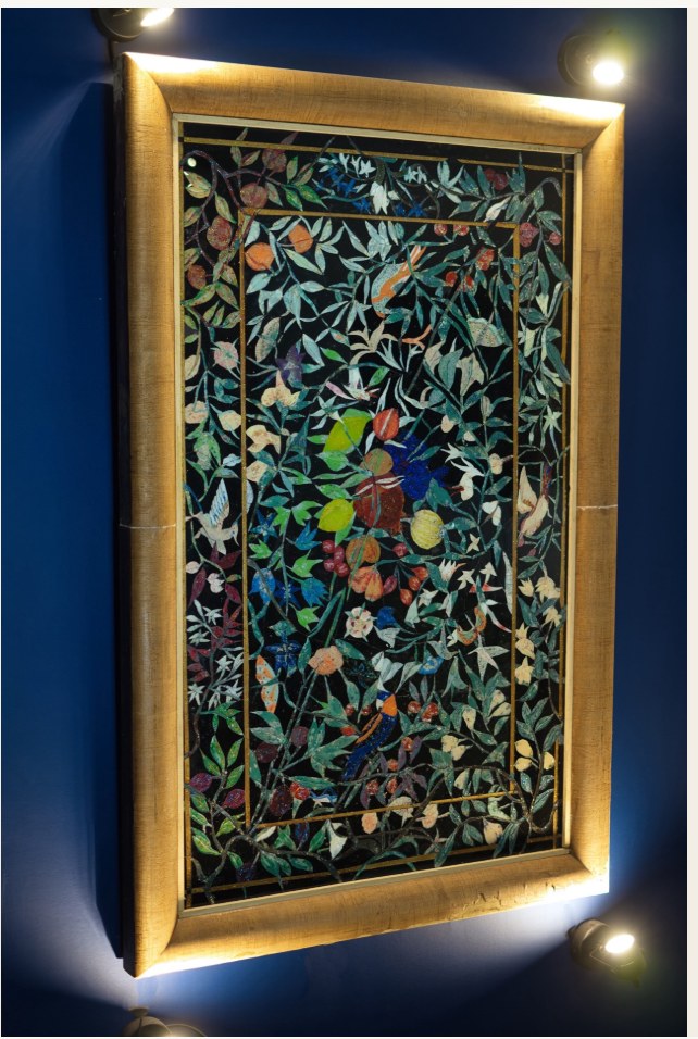 Tableau florentin — Marqueterie de verre Norbert Alali Artiste